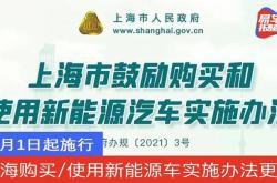 上海：置换新能源车补贴将提高至2万元