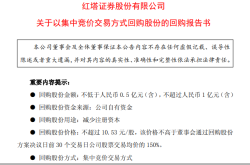 红塔证券：拟回购公司股份用以减少注册资本