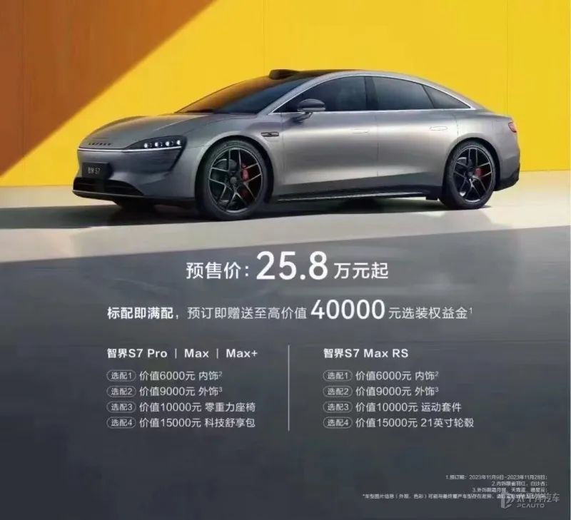 智界R7预售24小时小订突破10000台